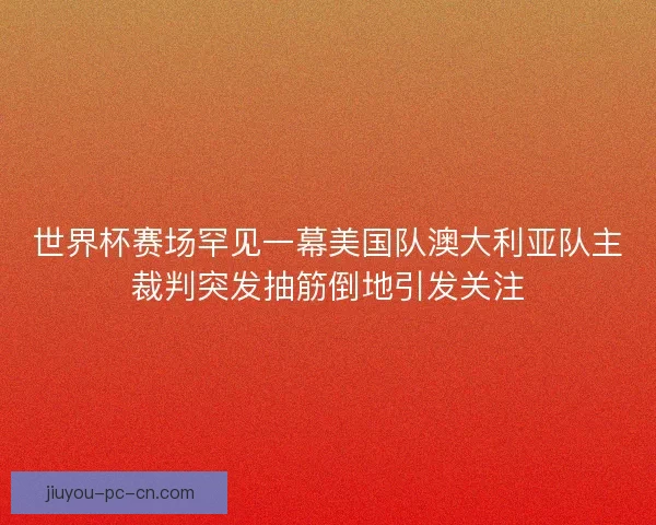 世界杯赛场罕见一幕美国队澳大利亚队主裁判突发抽筋倒地引发关注